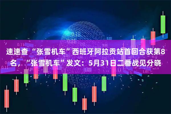 速速查 “张雪机车”西班牙阿拉贡站首回合获第8名，“张雪机车”发文：5月31日二番战见分晓