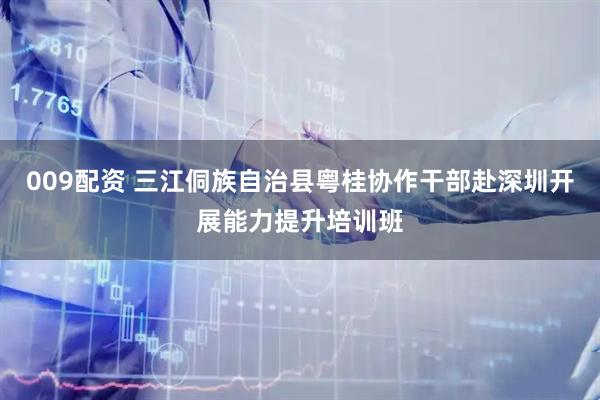 009配资 三江侗族自治县粤桂协作干部赴深圳开展能力提升培训班
